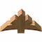 Ekena Millwork Davenport Rough Sawn Timber Gable Bracket, Western Red Cedar, 36"W x 21"H x 6"D x 6"F, 14/12 Pitch GBW036X21X0606DAV00RWR - alternate 5